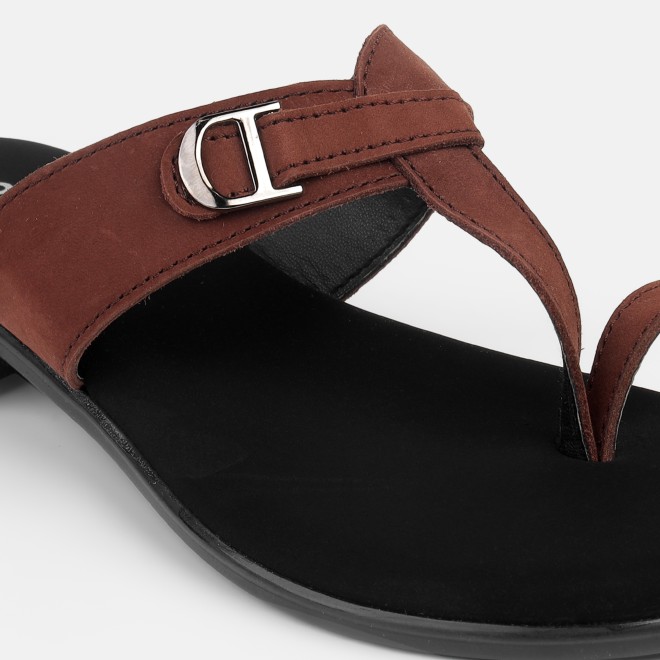 Mochi Women Brown Casual Slippers (SKU: 32-1503-12-36)
