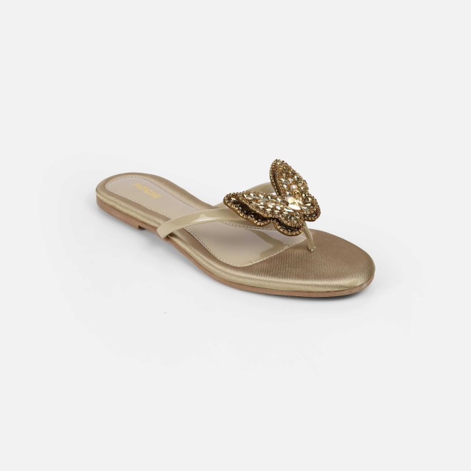 Mochi Women Antic-gold Casual Slippers (SKU: 32-1506-28-36)