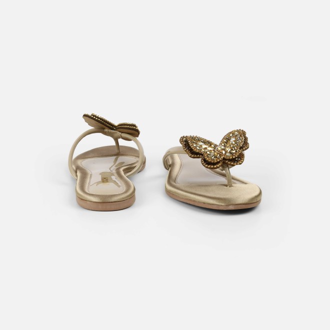 Mochi Women Antic-gold Casual Slippers (SKU: 32-1506-28-36)