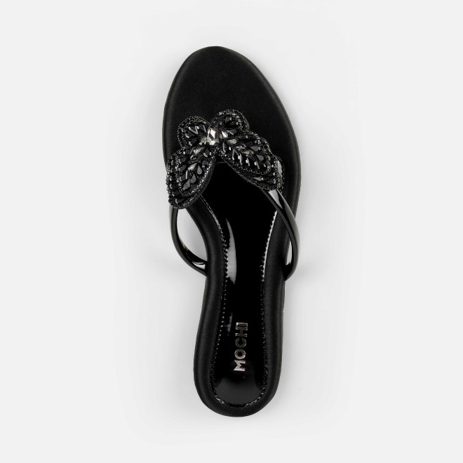 Mochi Women Black Casual Slippers (SKU: 32-1506-11-36)