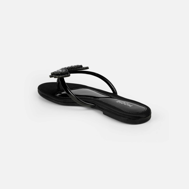 Mochi Women Black Casual Slippers (SKU: 32-1506-11-36)