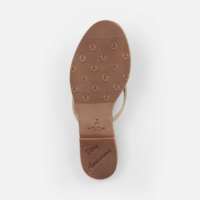 Mochi Women Antic-gold Casual Slippers (SKU: 32-1506L-28-42)