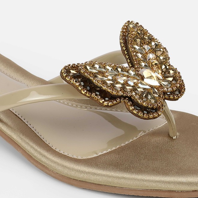 Mochi Women Antic-gold Casual Slippers (SKU: 32-1506L-28-42)
