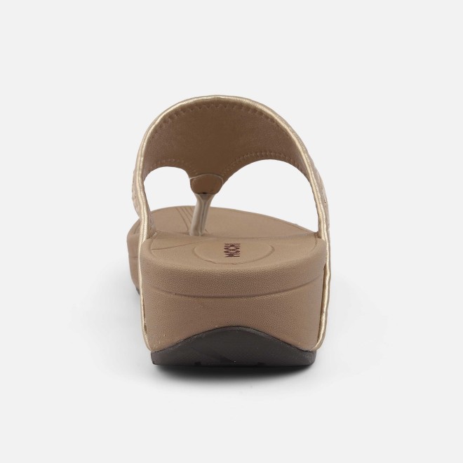Mochi Women Gold Casual Slippers (SKU: 32-1510-15-36)