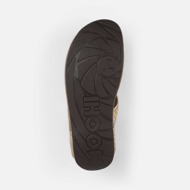 Mochi Women Gold Casual Slippers (SKU: 32-1510-15-36)