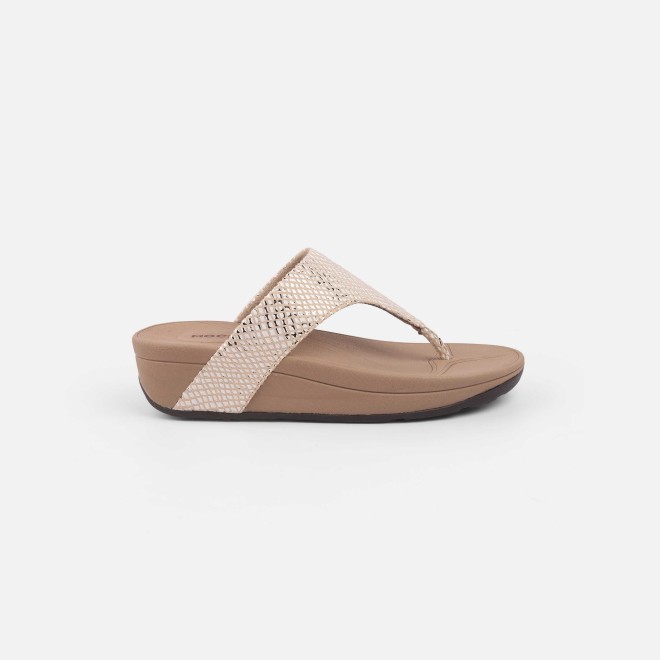 Mochi Women Beige Casual Slippers (SKU: 32-1512-20-37)