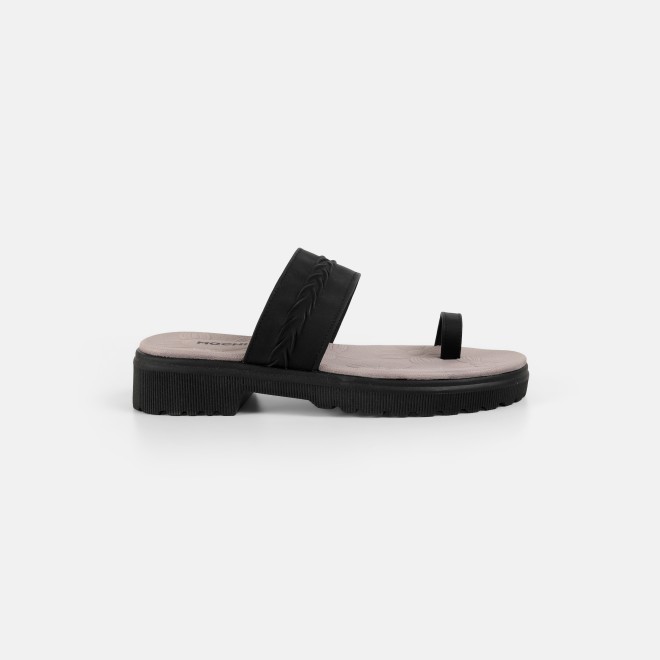 Mochi Women Black Casual Slip Ons (SKU: 32-1529-11-36)