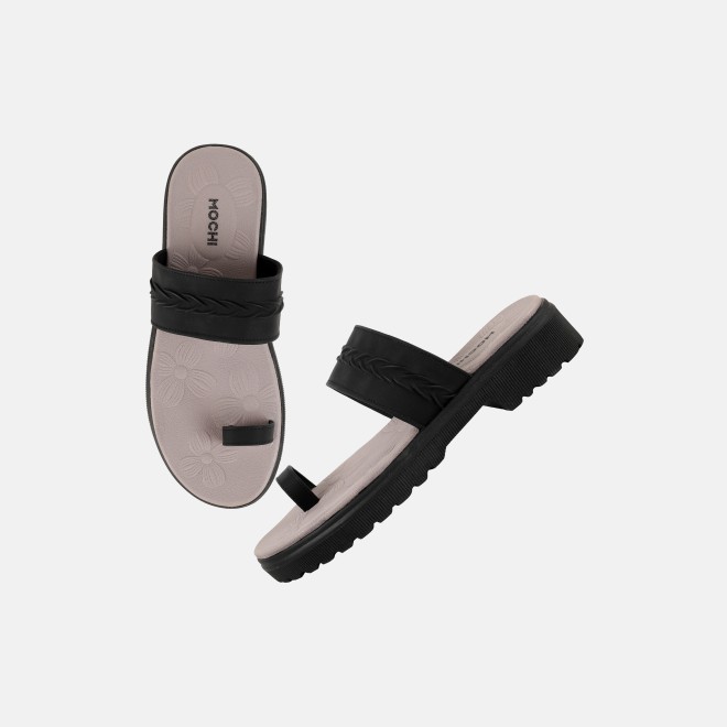 Mochi Women Black Casual Slip Ons (SKU: 32-1529-11-36)