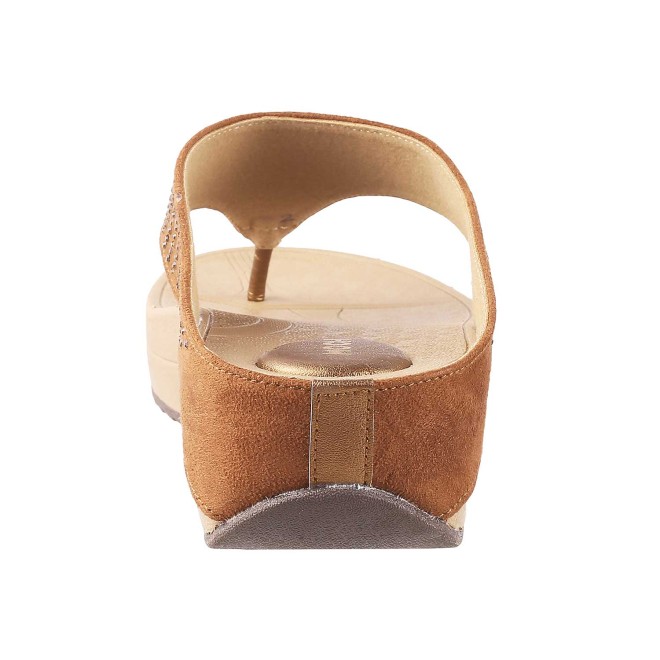 Mochi Women Tan Casual Slippers (SKU: 32-1555-23-36)