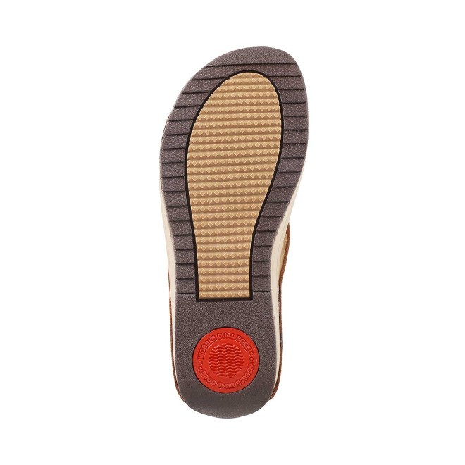 Mochi Women Tan Casual Slippers (SKU: 32-1555-23-36)