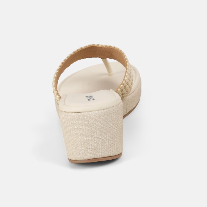 Mochi Women Off-white Casual Slip Ons (SKU: 32-1562-66-36)