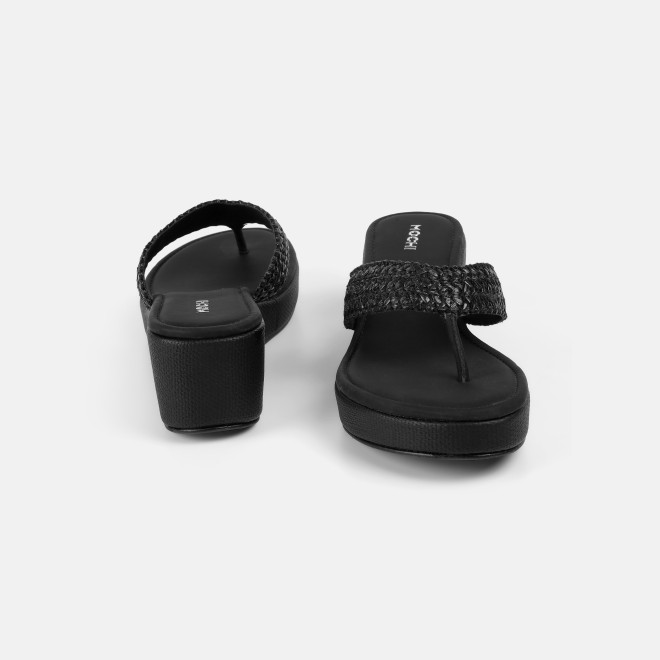 Mochi Women Black Casual Slip Ons (SKU: 32-1562-11-36)