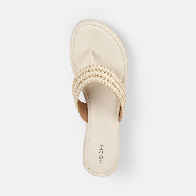 Mochi Women Off-white Casual Slip Ons (SKU: 32-1562-66-36)