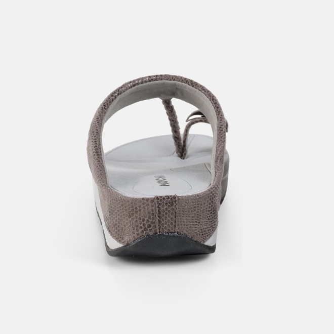 Mochi Women Grey Casual Slip Ons (SKU: 32-1567-14-36)