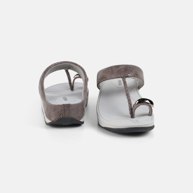 Mochi Women Grey Casual Slip Ons (SKU: 32-1567-14-36)