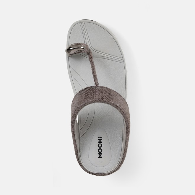 Mochi Women Grey Casual Slip Ons (SKU: 32-1567-14-36)