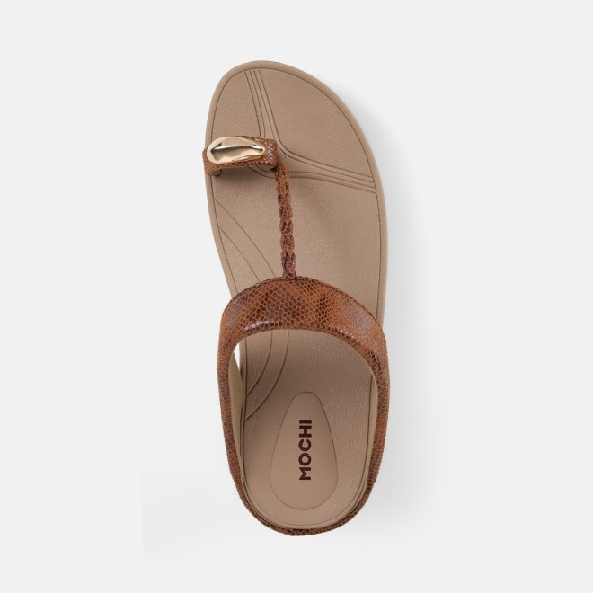 Mochi Women Tan Casual Slip Ons (SKU: 32-1567-23-36)