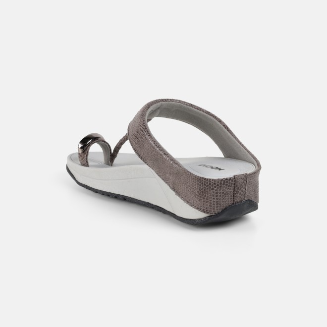 Mochi Women Grey Casual Slip Ons (SKU: 32-1567-14-36)