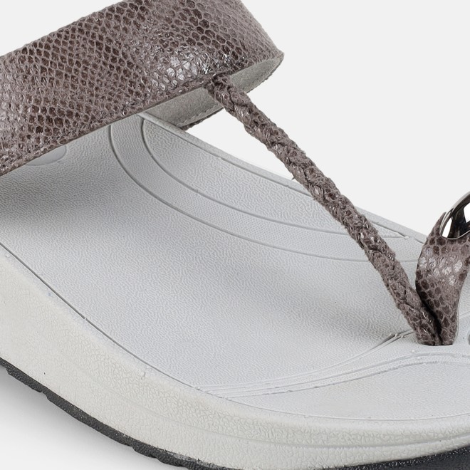 Mochi Women Grey Casual Slip Ons (SKU: 32-1567-14-36)