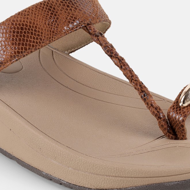 Mochi Women Tan Casual Slip Ons (SKU: 32-1567-23-36)