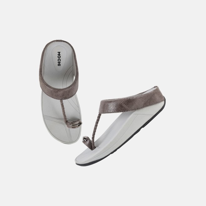 Mochi Women Grey Casual Slip Ons (SKU: 32-1567-14-36)