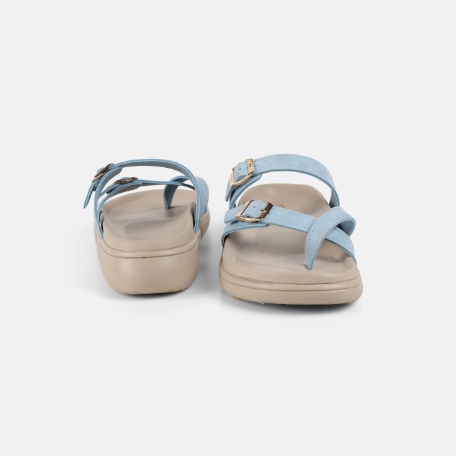 Mochi Women Light-blue Casual Slippers (SKU: 32-1572-32-37)