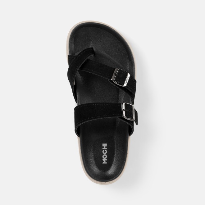 Mochi Women Black Casual Slippers (SKU: 32-1572-11-36)