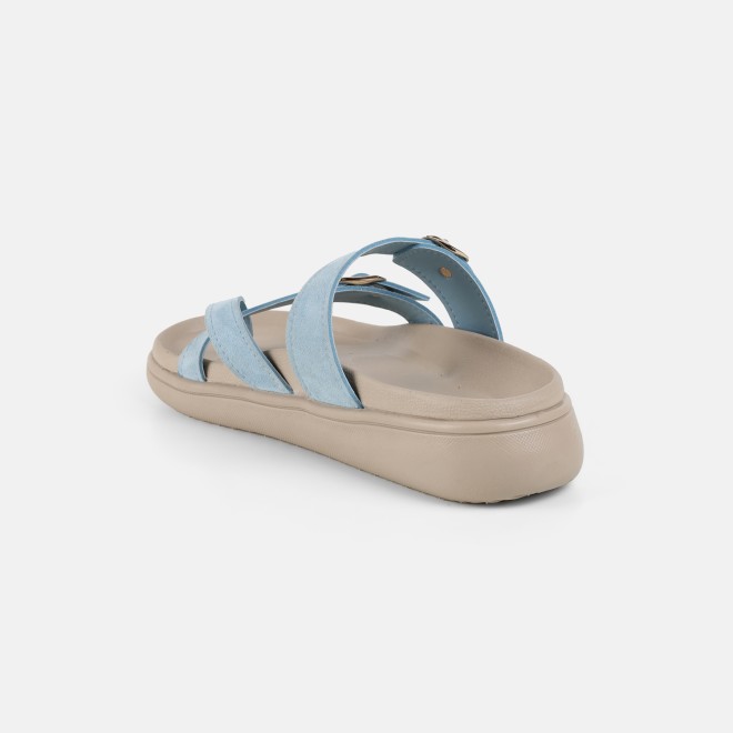 Mochi Women Light-blue Casual Slippers (SKU: 32-1572-32-37)