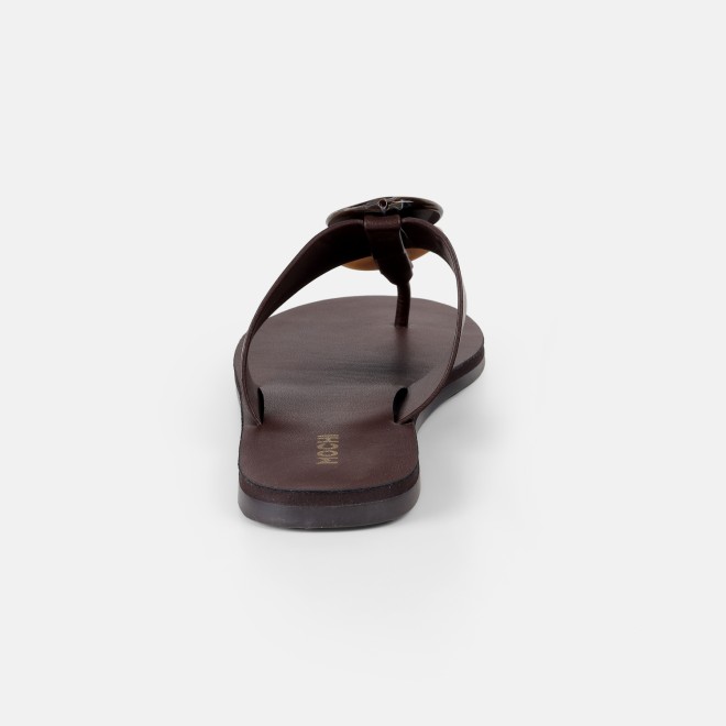 Mochi Women Brown Casual Slippers (SKU: 32-1576-12-36)