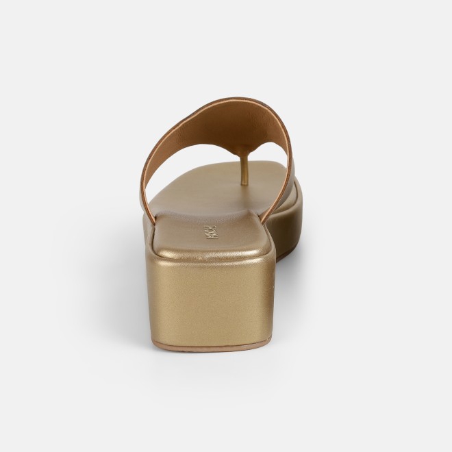 Mochi Women Antic-gold Casual Slip Ons (SKU: 32-1582-28-36)