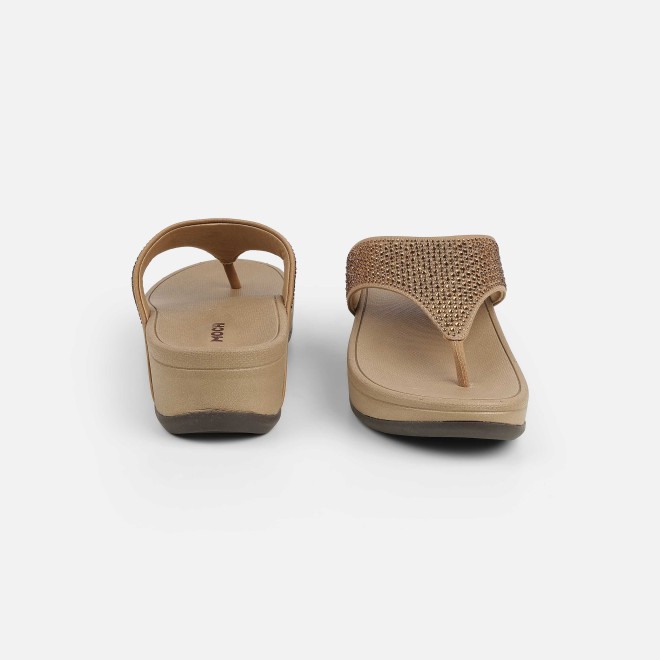 Mochi Women Antic-gold Casual Slippers (SKU: 32-1583-28-36)