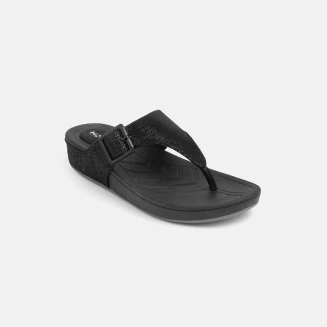 Mochi Women Black Casual Slippers (SKU: 32-1598-11-36)