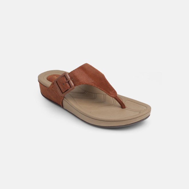 Mochi Women Tan Casual Slippers (SKU: 32-1598-23-36)