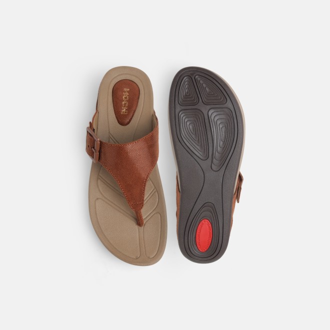 Mochi Women Tan Casual Slippers (SKU: 32-1598-23-36)
