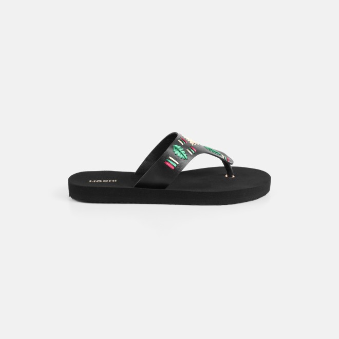 Mochi Women Black Casual Slippers (SKU: 32-1639-11-36)