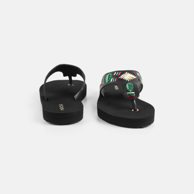 Mochi Women Black Casual Slippers (SKU: 32-1639-11-36)