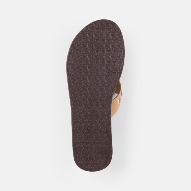 Mochi Women Beige Casual Slippers (SKU: 32-1639-20-36)