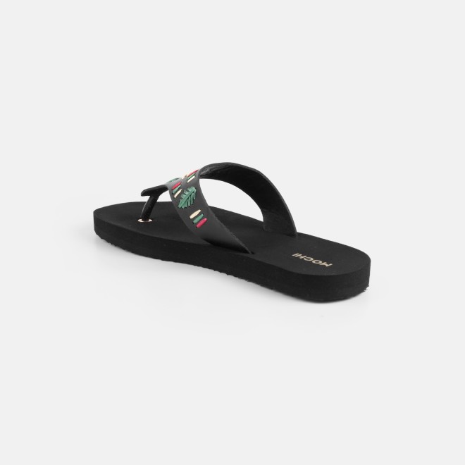Mochi Women Black Casual Slippers (SKU: 32-1639-11-36)
