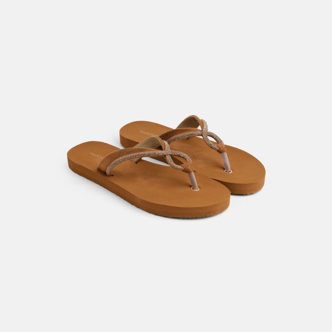 Mochi Women Antic-gold Casual Slippers (SKU: 32-1641-28-36)