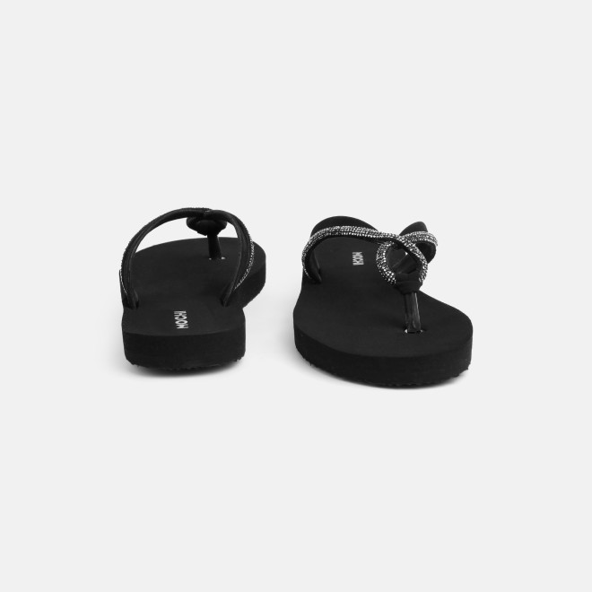 Mochi Women Black Casual Slippers (SKU: 32-1641-11-36)