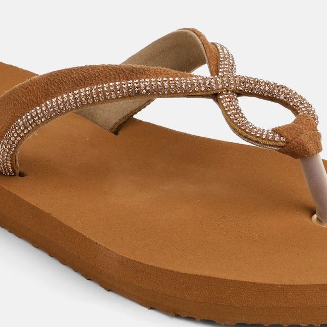 Mochi Women Antic-gold Casual Slippers (SKU: 32-1641-28-36)