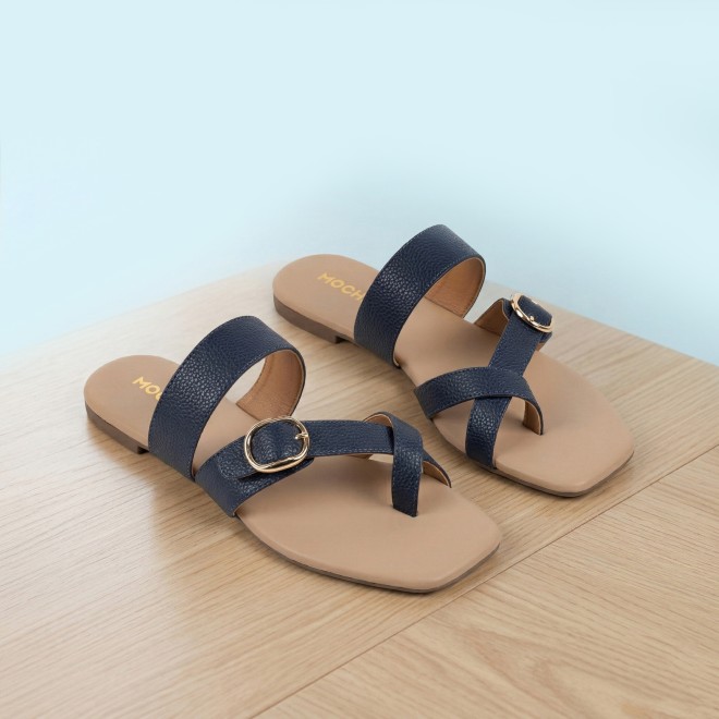 Mochi Women Blue-navy Casual Slip Ons