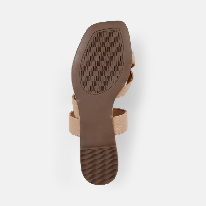Mochi Women Beige Casual Slip Ons (SKU: 32-1658-20-36)