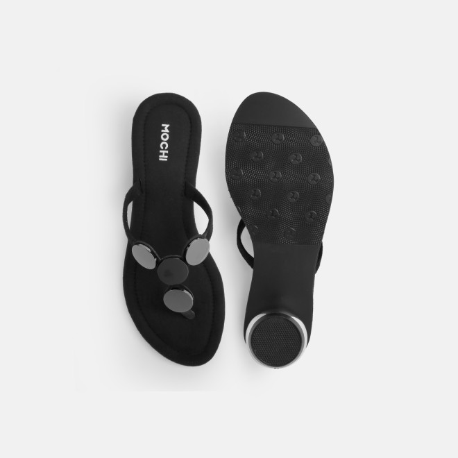 Mochi Women Black Casual Slip Ons (SKU: 32-1675-11-36)