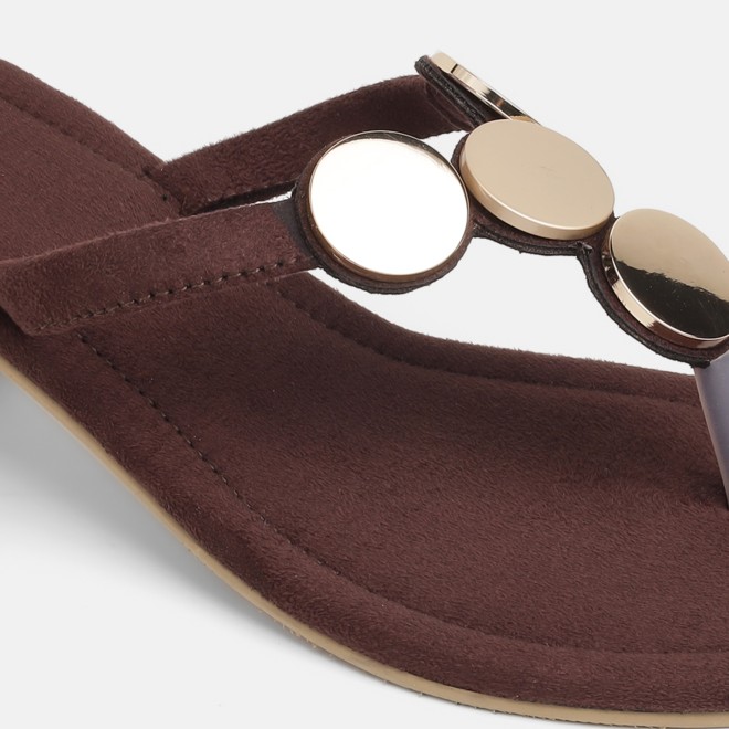 Mochi Women Brown Casual Slip Ons (SKU: 32-1675-12-36)