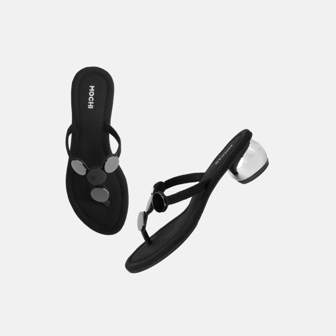Mochi Women Black Casual Slip Ons (SKU: 32-1675-11-36)