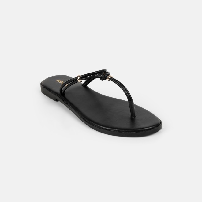Mochi Women Black Casual Slippers (SKU: 32-1676-11-36)