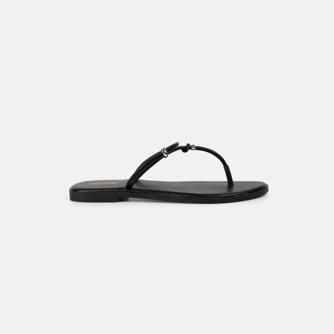 Mochi Women Black Casual Slippers (SKU: 32-1676-11-36)