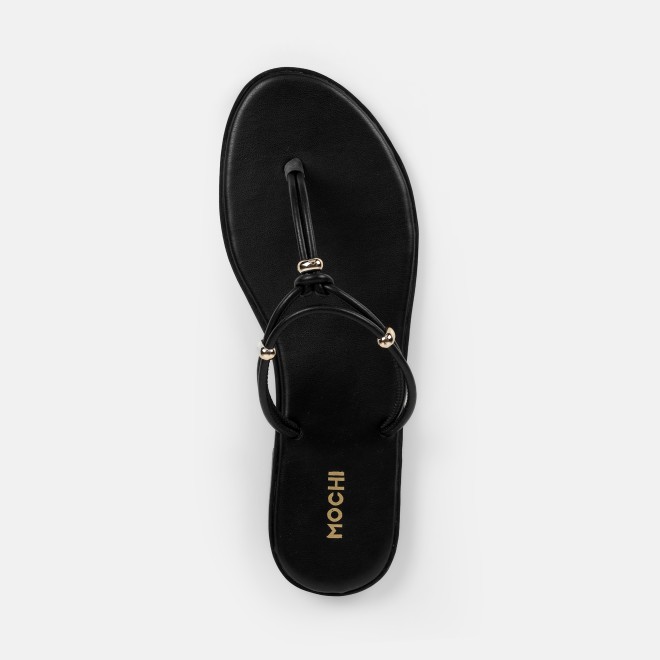 Mochi Women Black Casual Slippers (SKU: 32-1676-11-36)