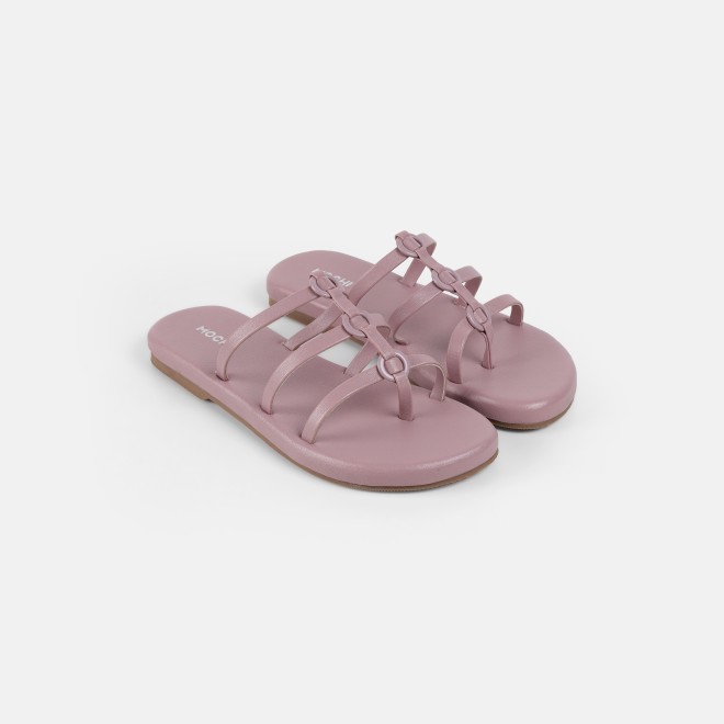 Mochi Women Peach Casual Slip Ons (SKU: 32-1680-80-36)